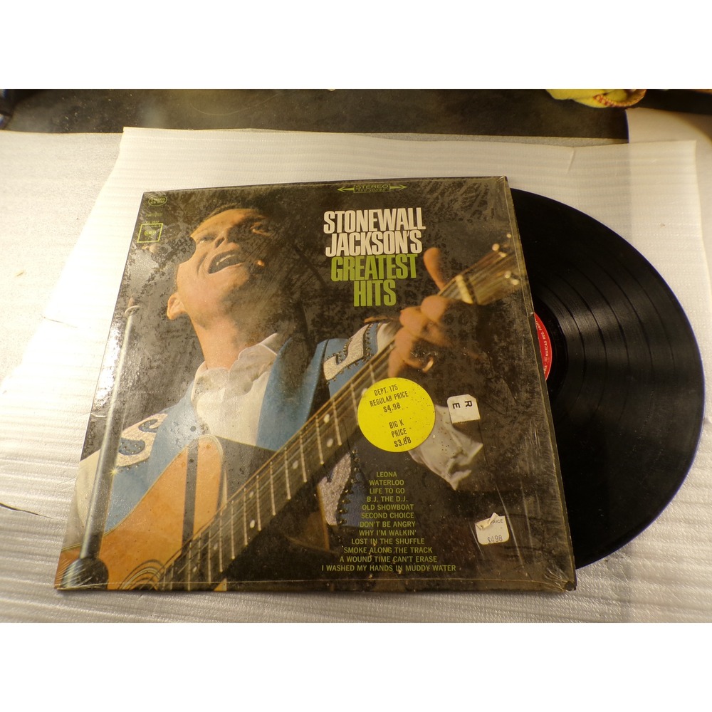 Stonewall Jackson Greatest Hits Vinyl LP Columbia CS 9177 Waterloo 33 RPM Stereo